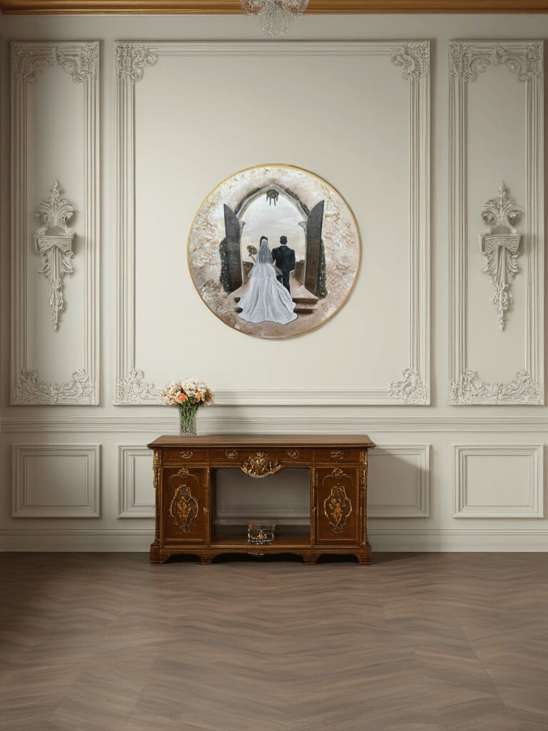A feny kapujaban mockup egyszeru szobaban